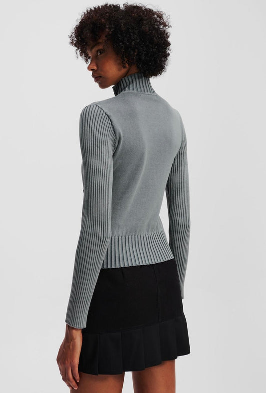 Maglia Karl Lagerfeld Jeans con zip donna