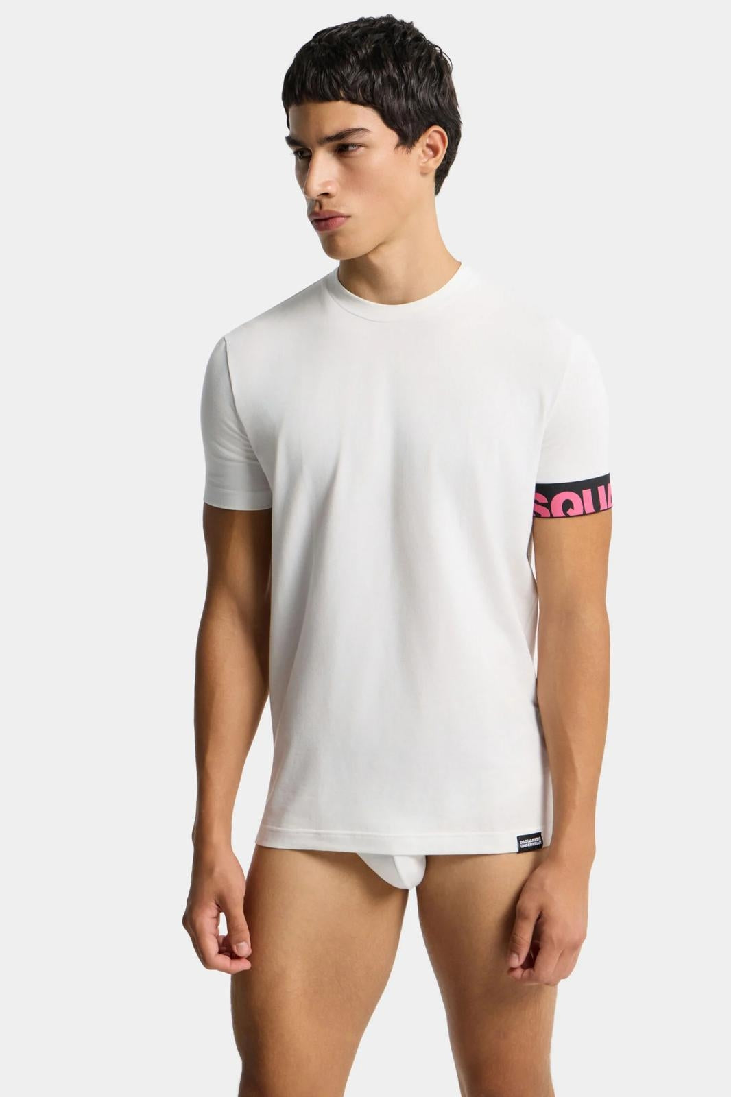 T-Shirt Dsquared2 con fascia logata uomo