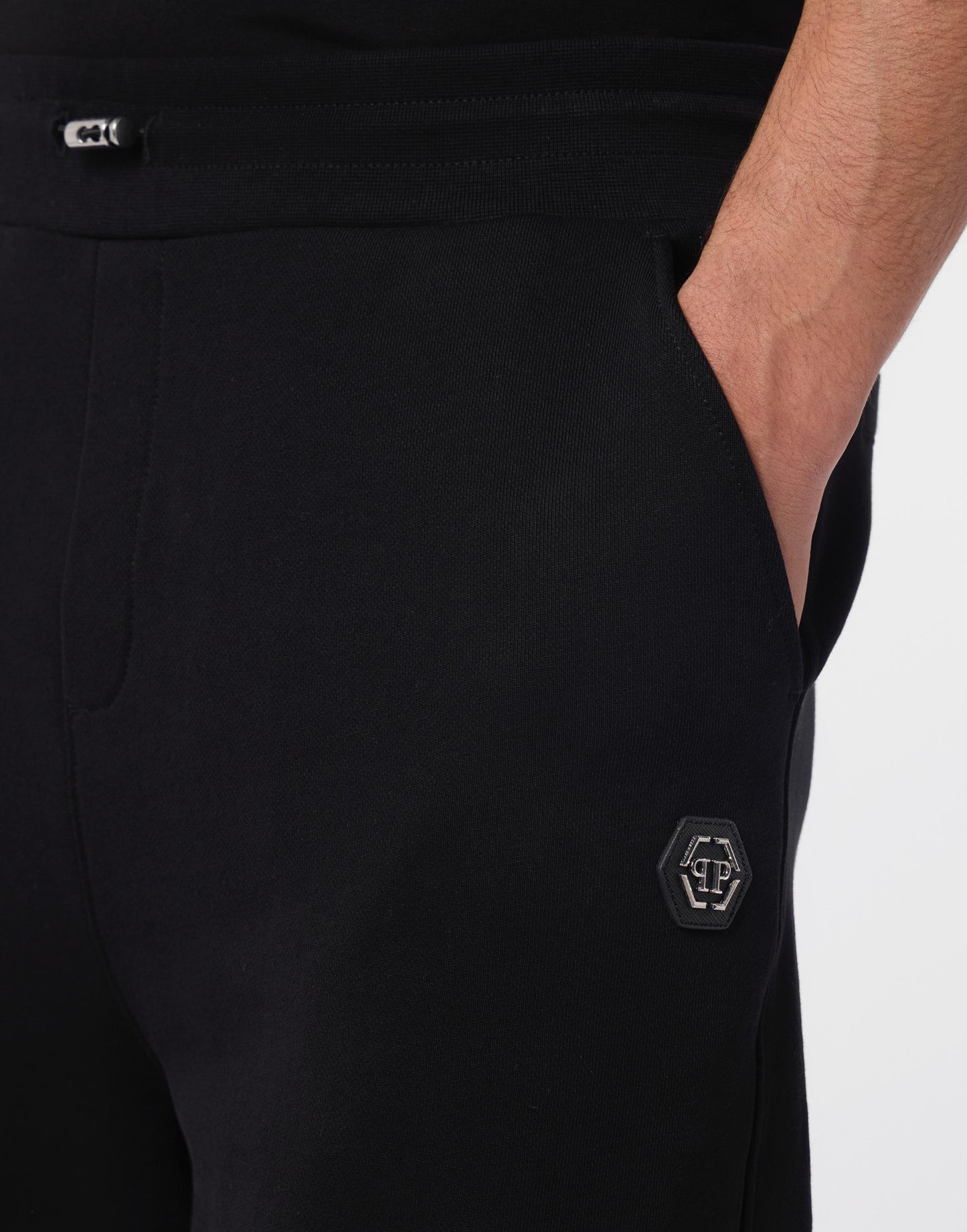 Bermuda Philipp Plein con logo basic applicato 