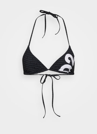 Triangolo mare Dsquared2 con logo all-over donna