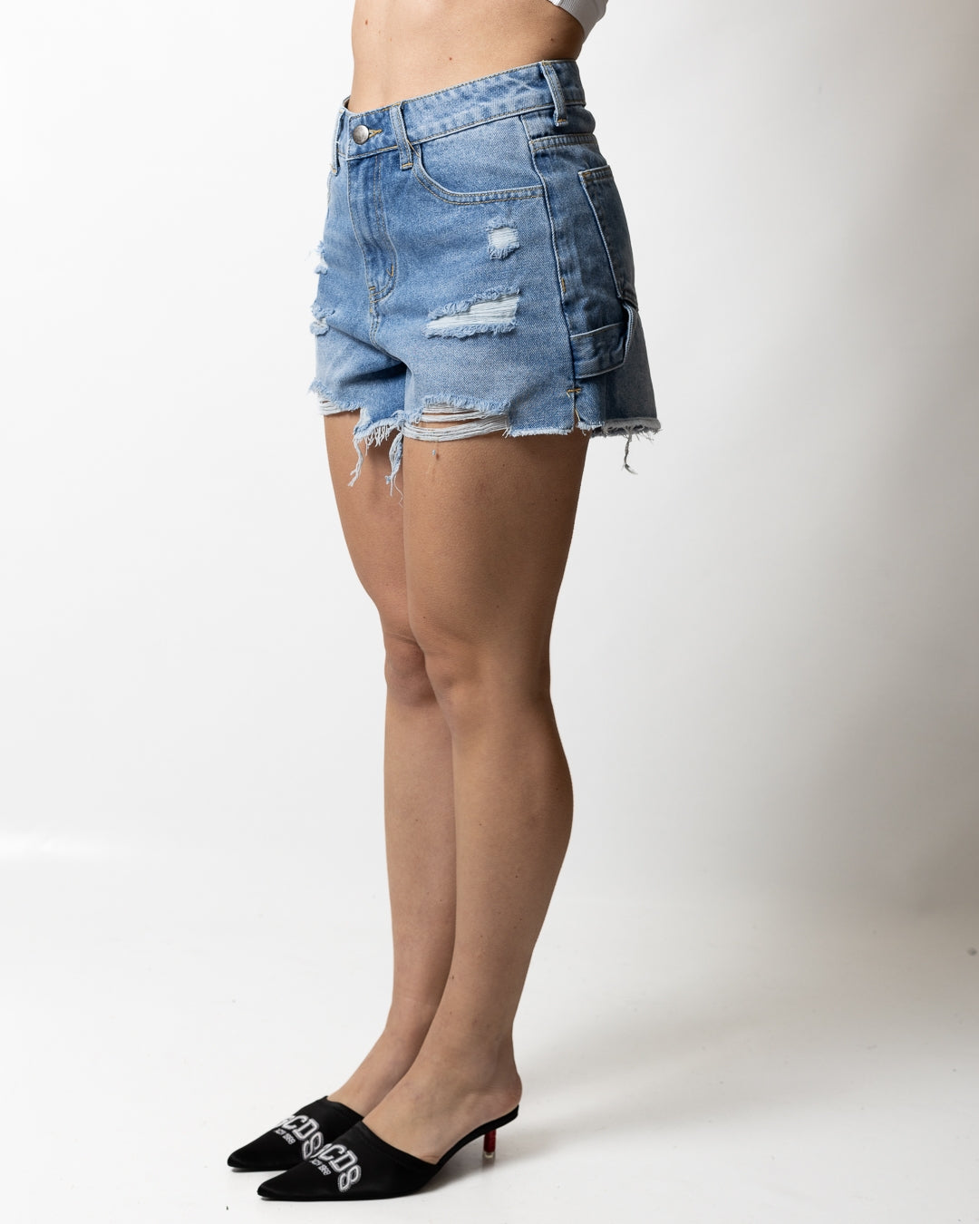 Short Disclaimer in denim donna