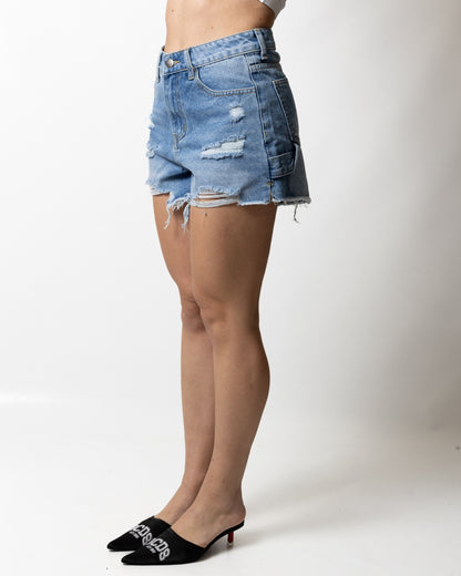 Short Disclaimer in denim donna