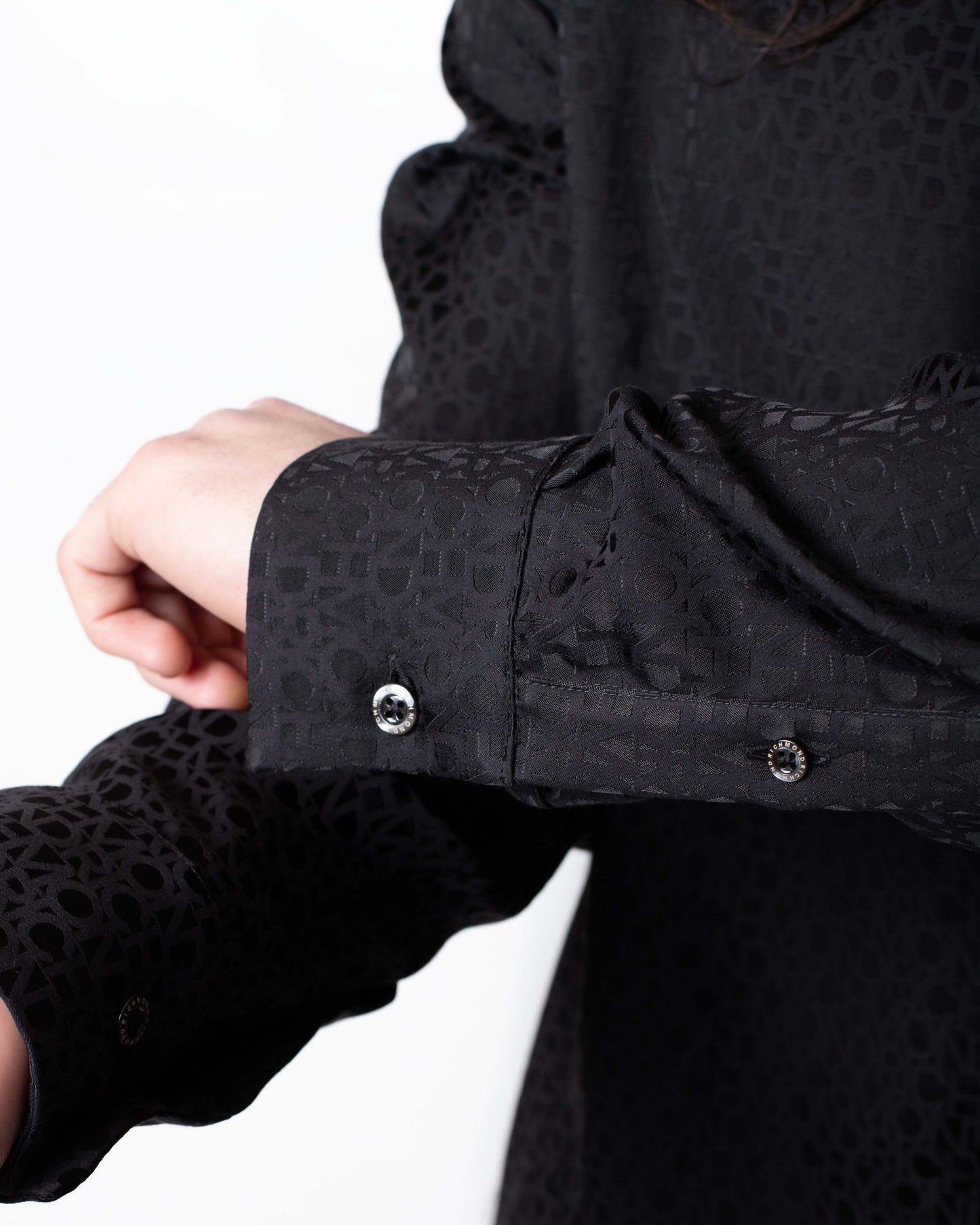Camicia John Richmond con logo all-over uomo
