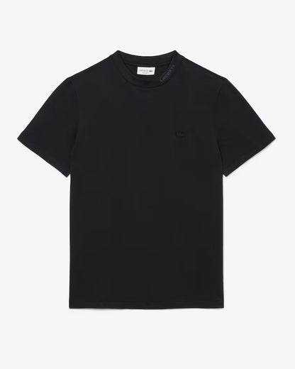 T-Shirt Lacoste con collo logato uomo