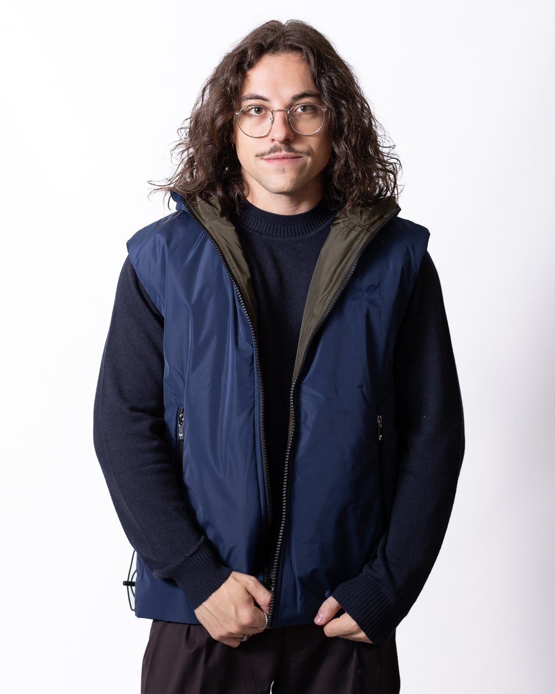 Gilet Richmond X reversibile con logo ricamato