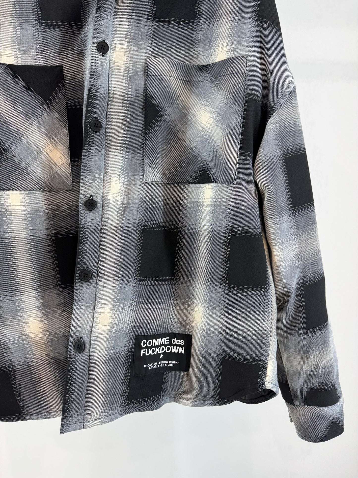 Giubbotto a camicia Comme des Fuckdown con cappuccio uomo