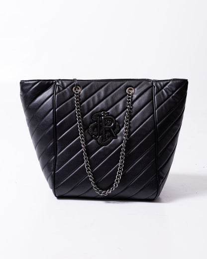Borsa John Richmond con logo "JR" dalla finitura opaca