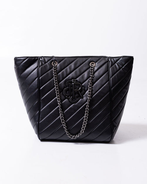 Borsa John Richmond con logo "JR" dalla finitura opaca