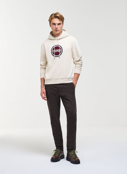 Felpa Colmar con cappuccio e maxi logo in spugna
