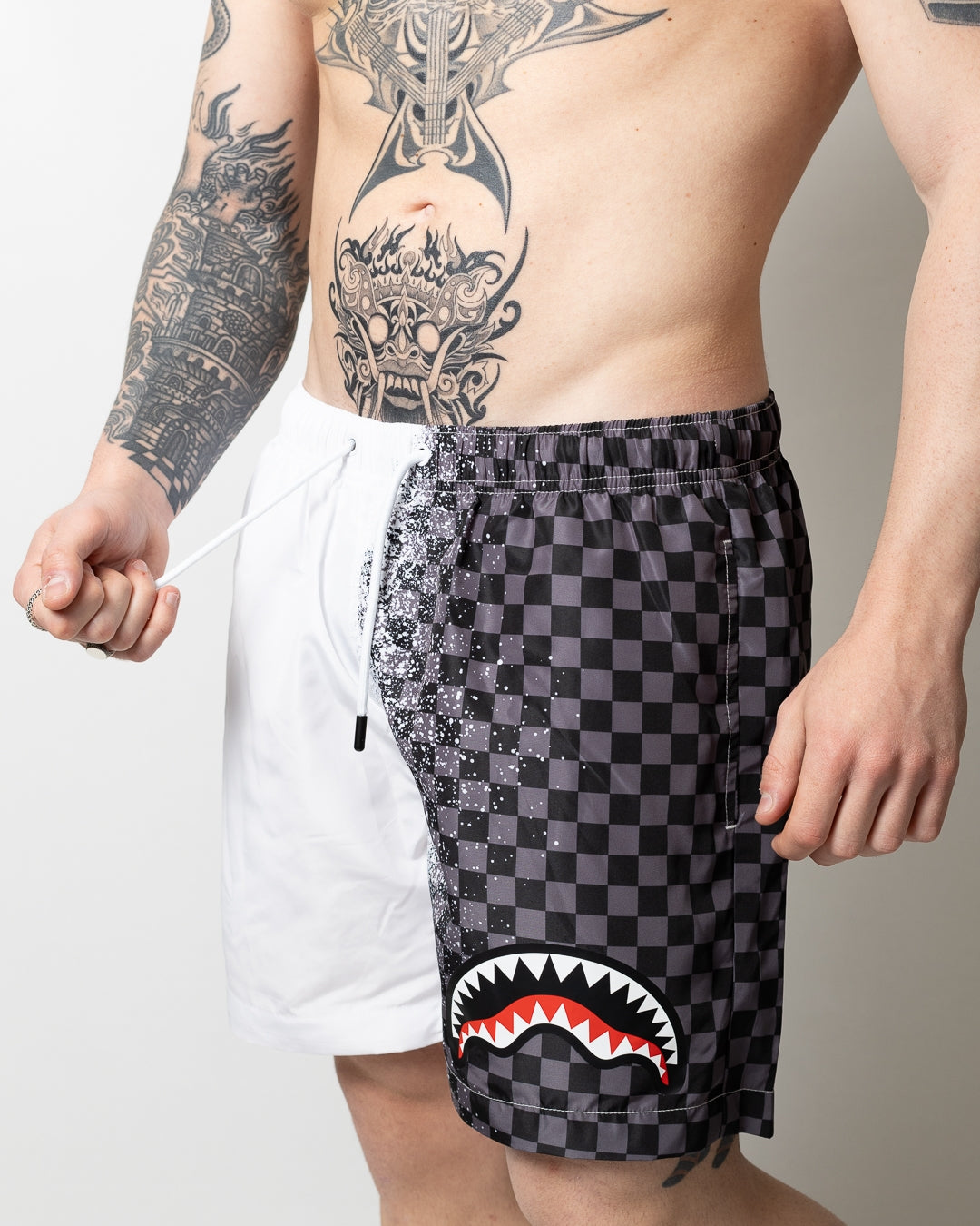 Boxer mare Sprayground con stampa a scacchi uomo