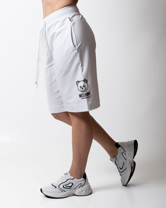 Short Moschino Underwear in felpa con logo "Teddy Bear" donna
