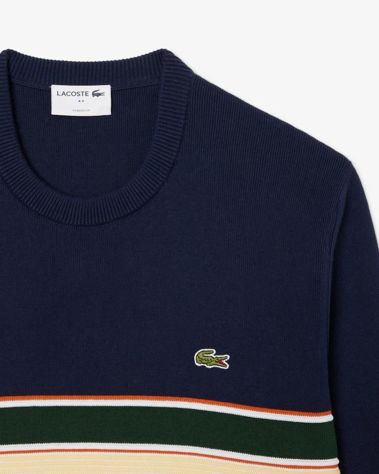 Maglia Lacoste girocollo in misto lana uomo
