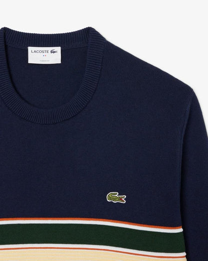 Maglia Lacoste girocollo in misto lana uomo