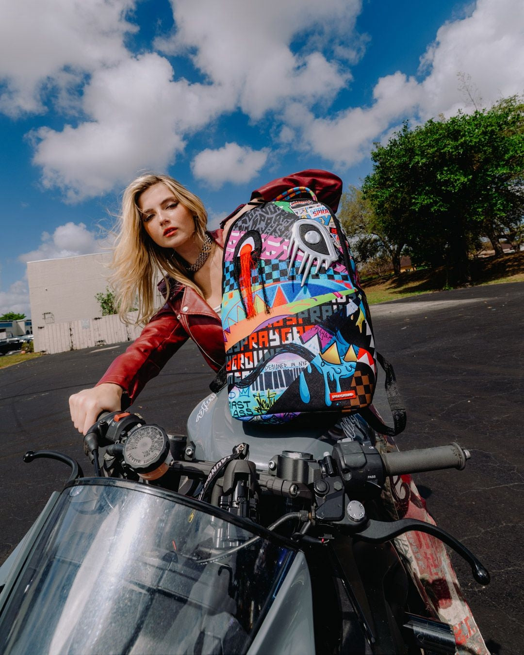 Zaino Sprayground multicolore REMOVABLE EYES SUNBURST BACKPACK 