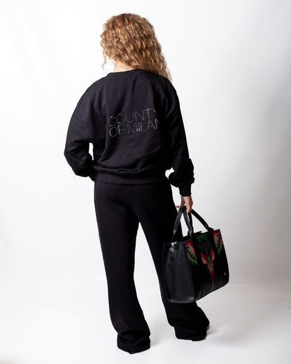 Borsa Marcelo Burlon in ecopelle shopping bag wings colorfull donna
