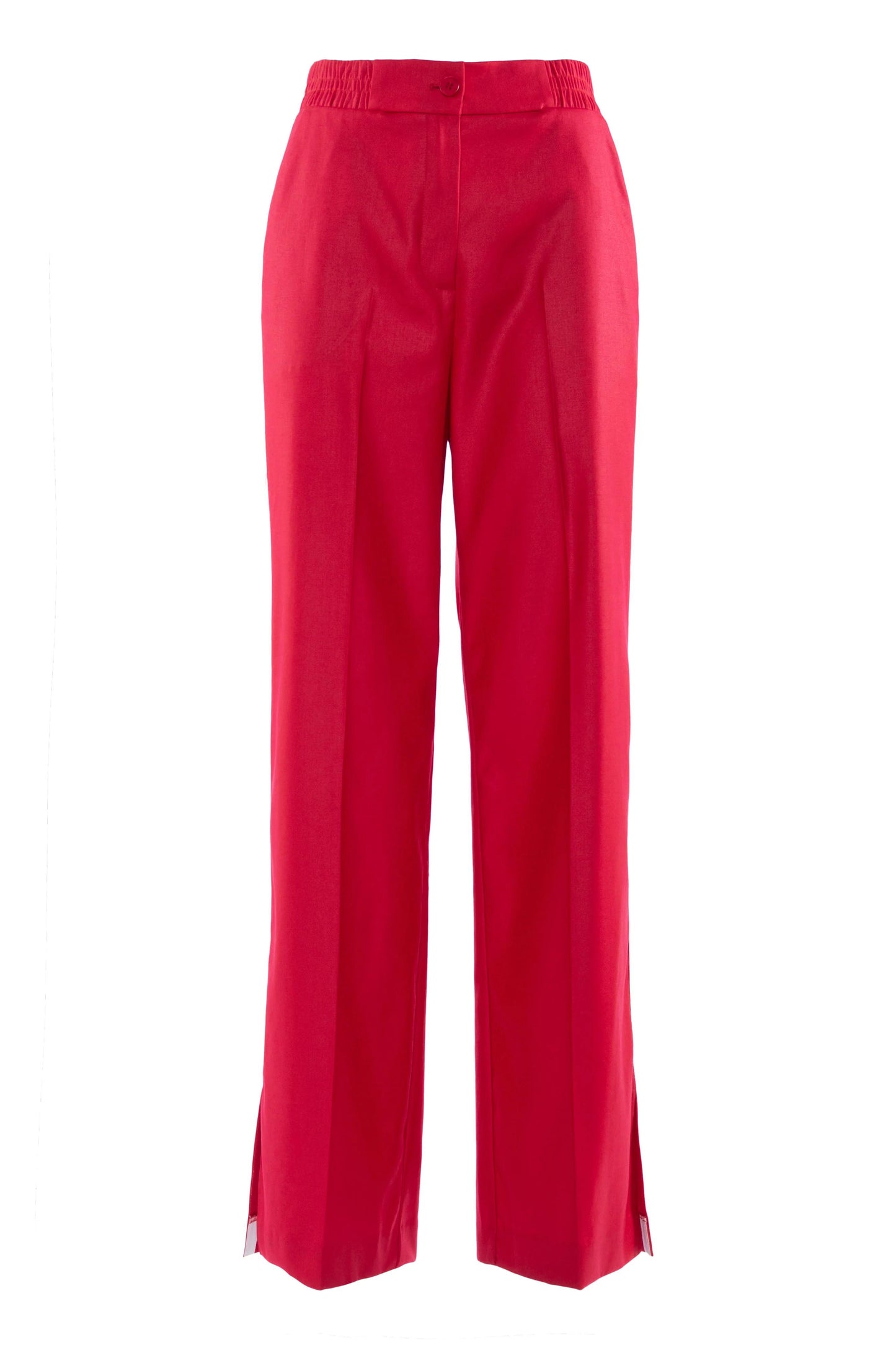 Pantalone Nenette straight con banda laterale donna