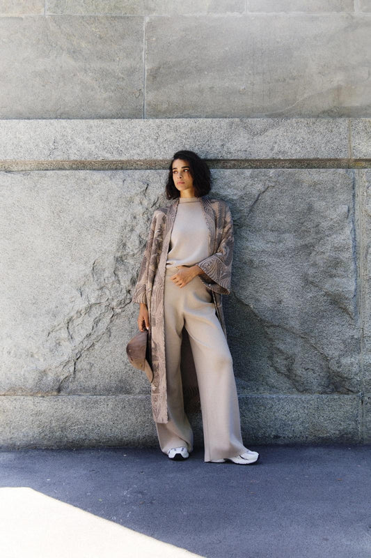 Pantalone Nenette in maglia a palazzo donna