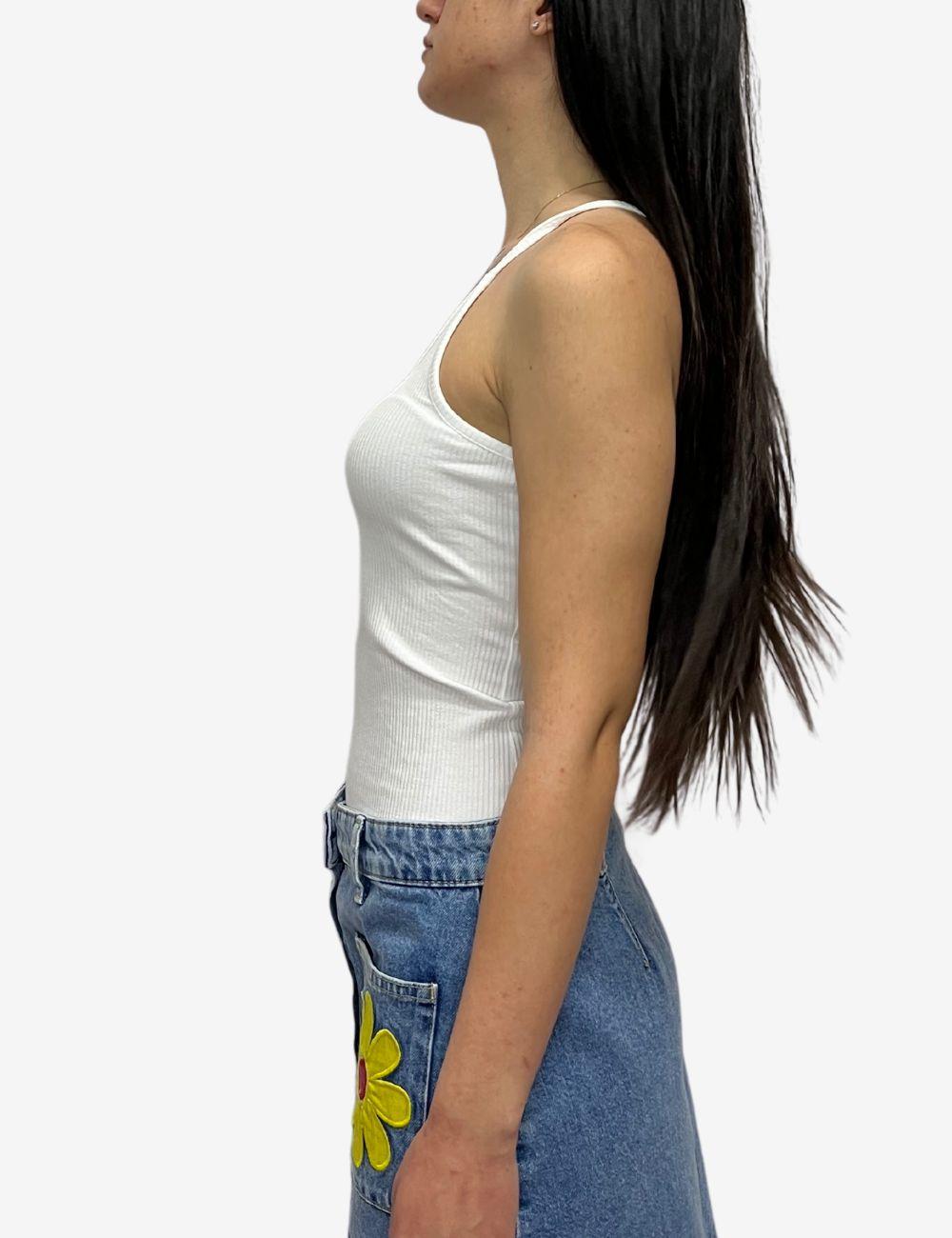 Top Moschino Jeans a costine donna