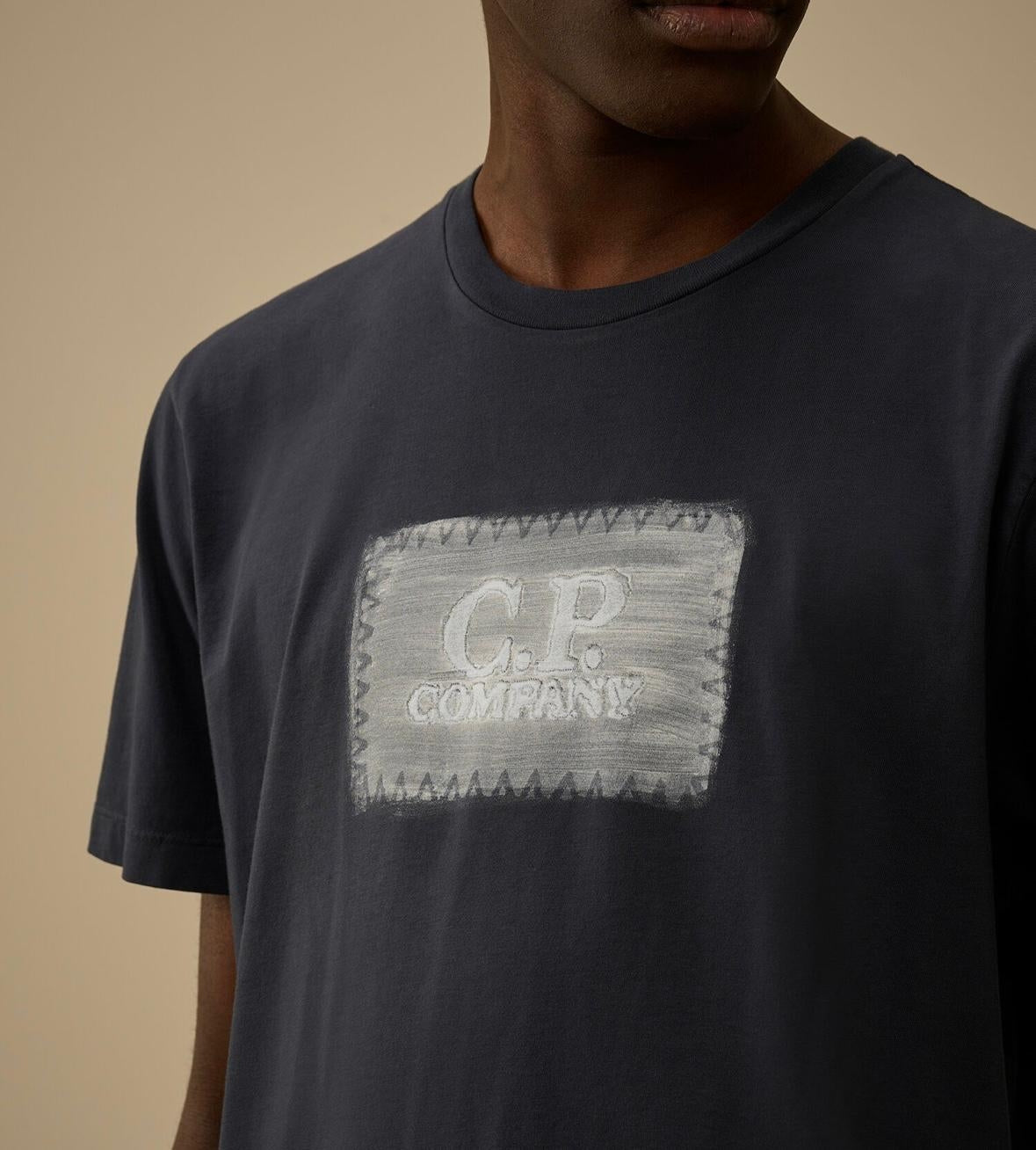 T-Shirt C.P. Company con stampa patch uomo