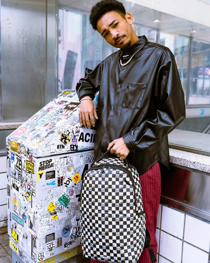 Zaino Sprayground bianco Money check pattern dlx backpack