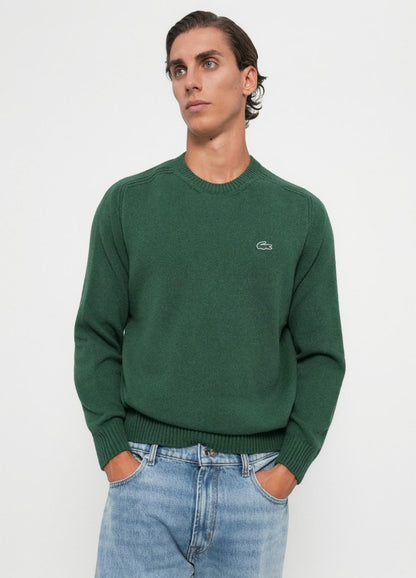 Maglia Lacoste girocollo in misto lana uomo