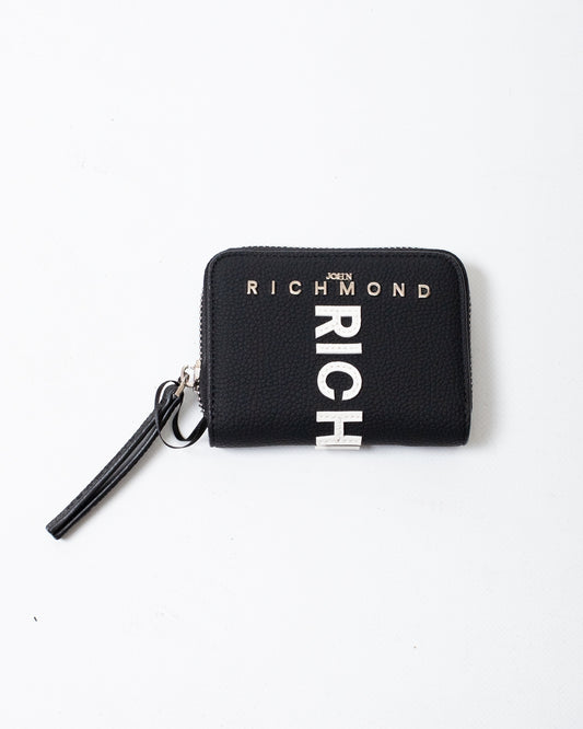 Portafogli John Richmond in ecopelle con logo patch