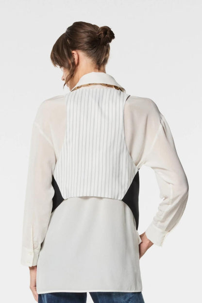 Gilet Nenette con fantasia a strisce donna