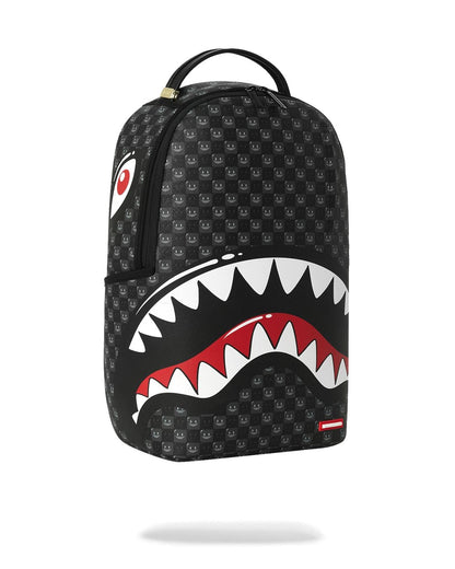 Zaino Sprayground nero SHARKS IN PARIS WTF BUBBLY BLACK CHECK BACKPACK