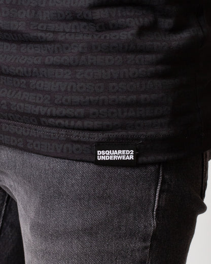 Canotta Dsquared2 con logo all-over uomo