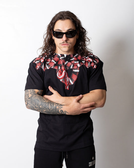T-Shirt Marcelo Burlon "Red Snake" uomo