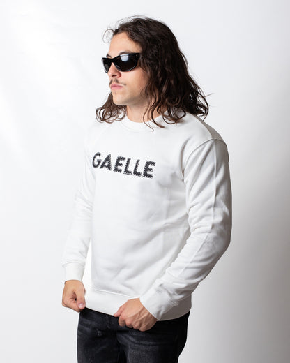 Felpa Gaelle girocollo con logo ricamato uomo