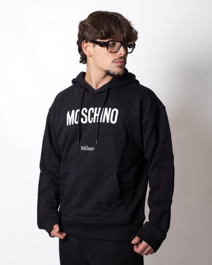 Felpa Moschino con cappuccio e logo basic