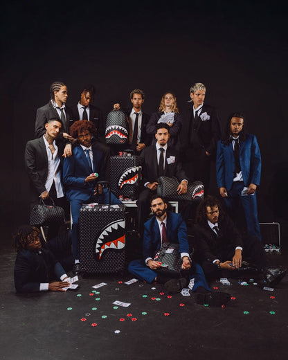 Zaino Sprayground nero SHARKS IN PARIS WTF BUBBLY BLACK CHECK BACKPACK