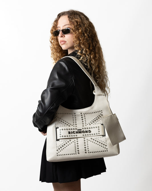 Borsa John Richmond in pelle con borchie e gioielli donna