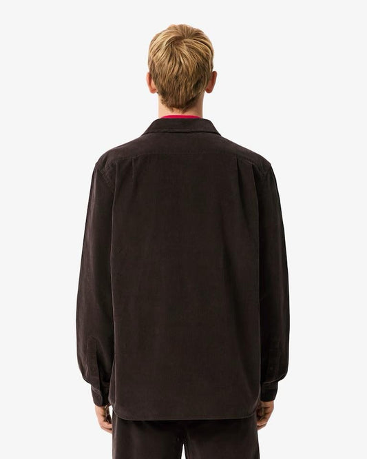 Camicia Lacoste regular fit effetto velluto uomo