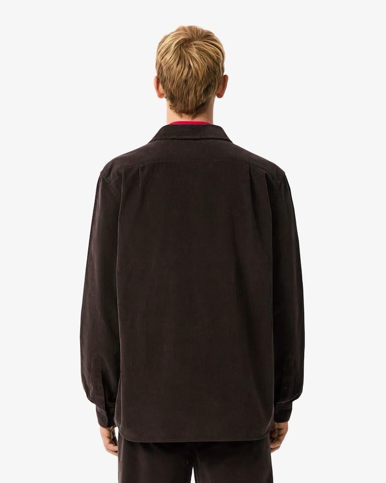 Camicia Lacoste regular fit effetto velluto uomo