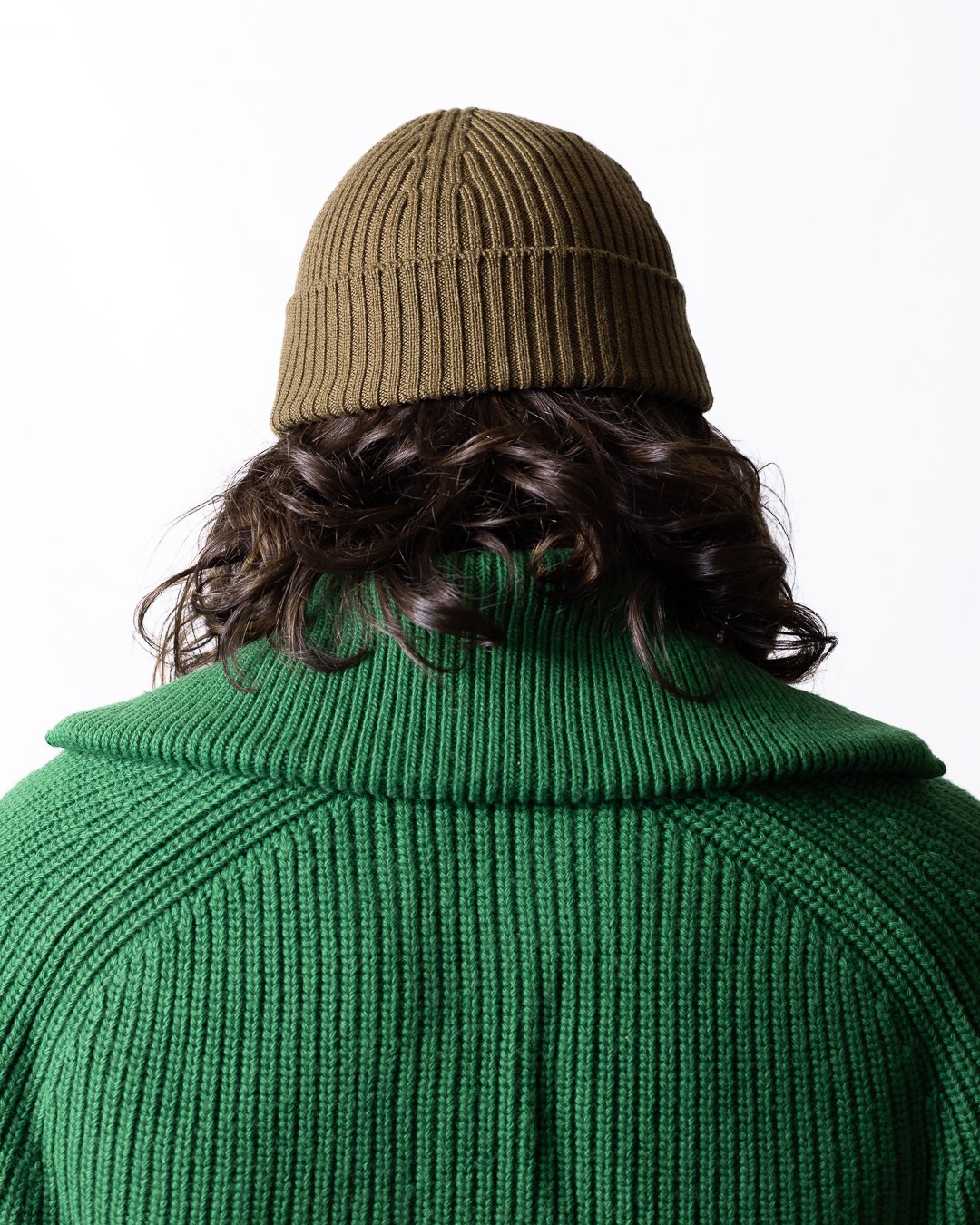 Maglia Lacoste fullzip a collo alto in lana con costine uomo