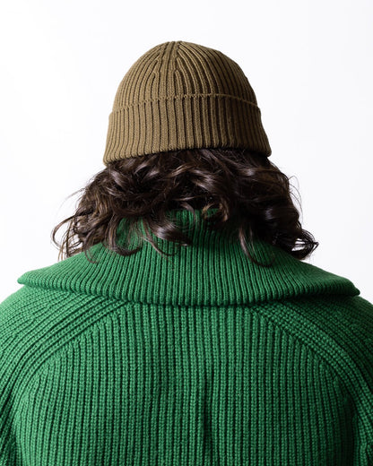 Maglia Lacoste fullzip a collo alto in lana con costine uomo