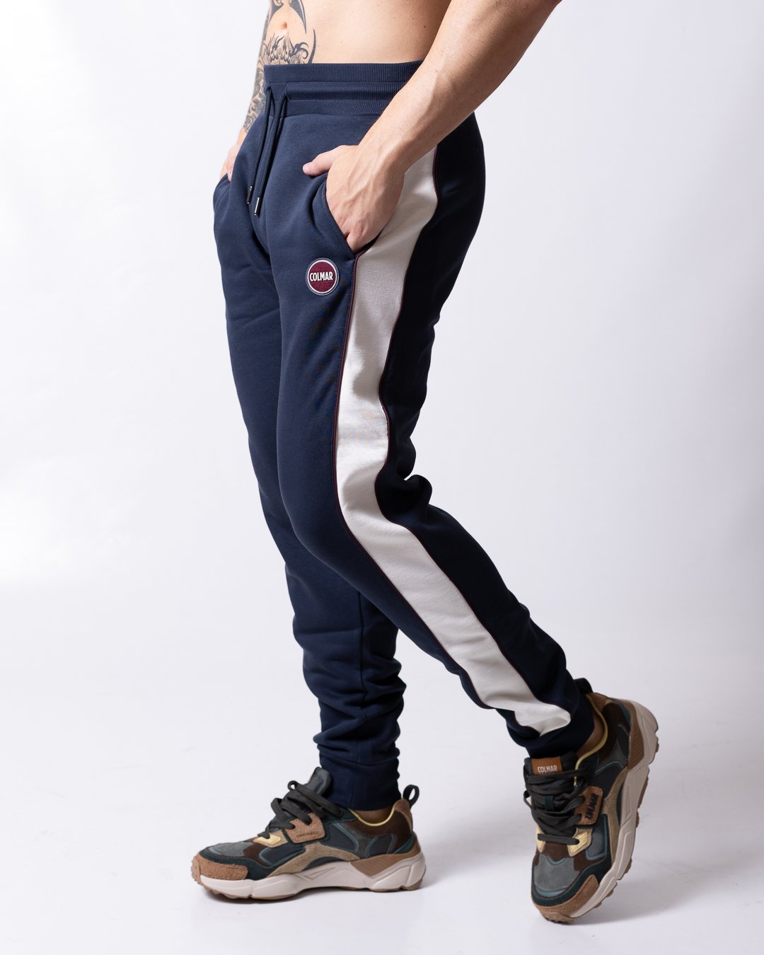 Pantalone Colmar color block in felpa uomo
