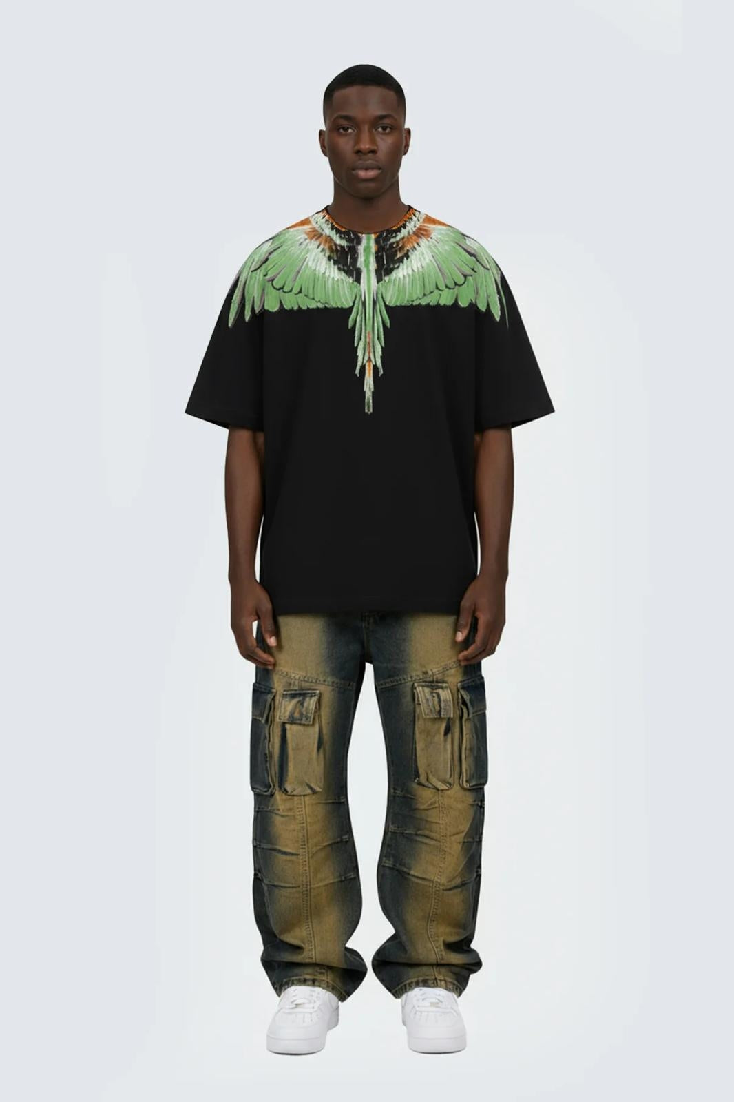 T-Shirt Marcelo Burlon "Black Wings" uomo