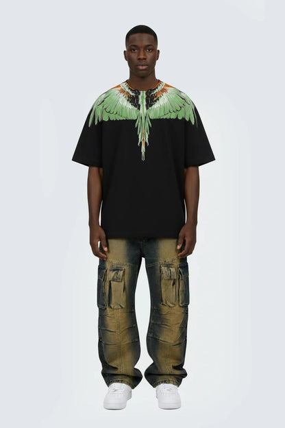 T-Shirt Marcelo Burlon "Black Wings" uomo