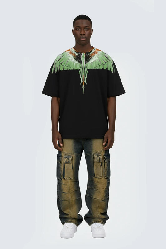 T-Shirt Marcelo Burlon "Black Wings" uomo