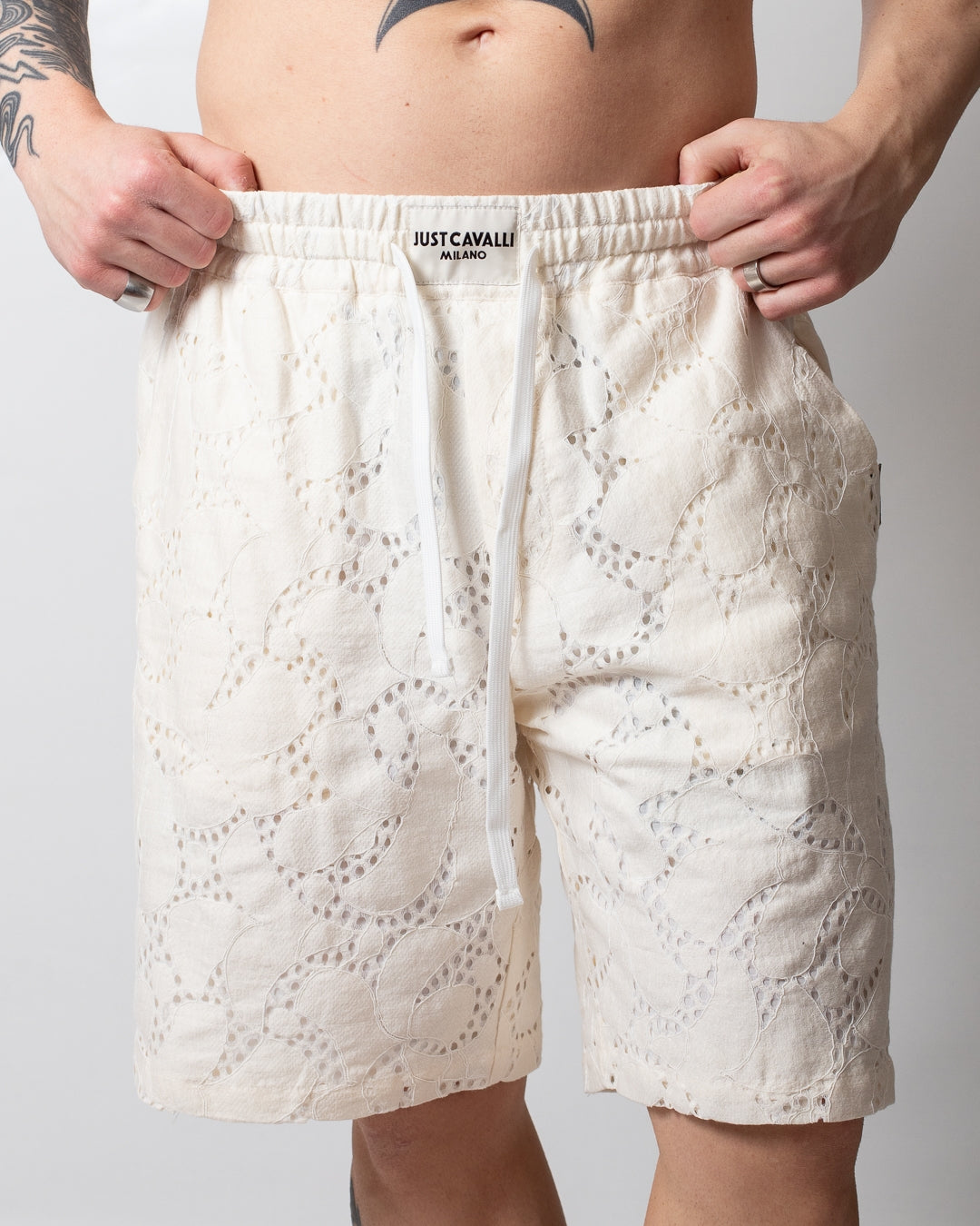 Short Just Cavalli in pizzo uomo