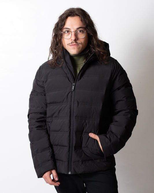 Giubbotto Calvin Klein puffer con logo all-over uomo