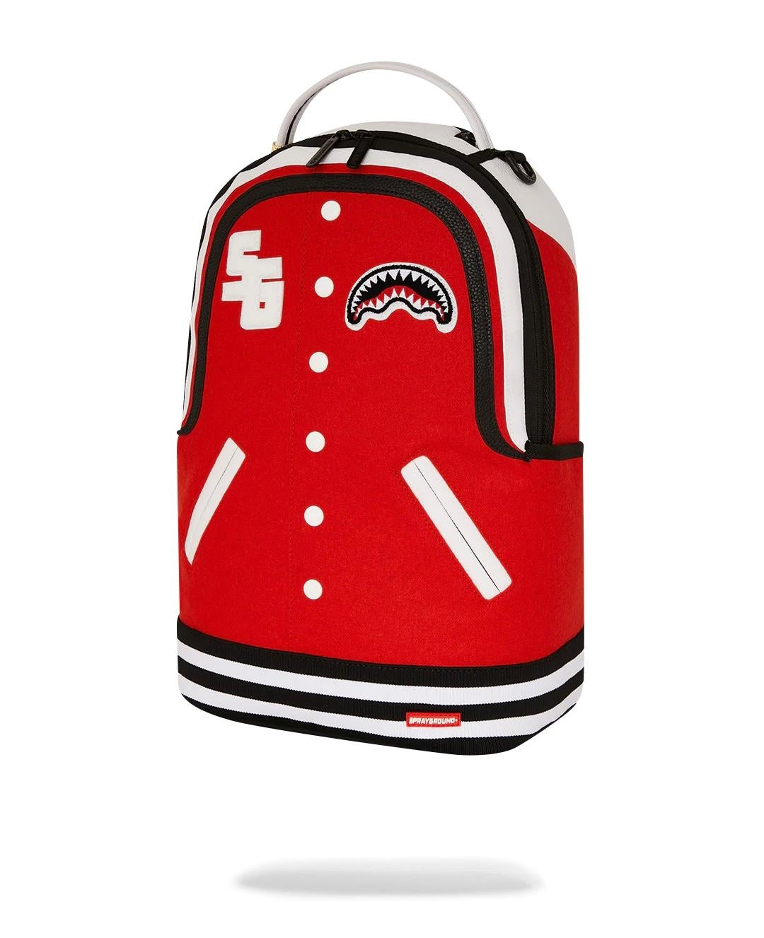 Zaino Sprayground rosso Varsity shark dlx backpack