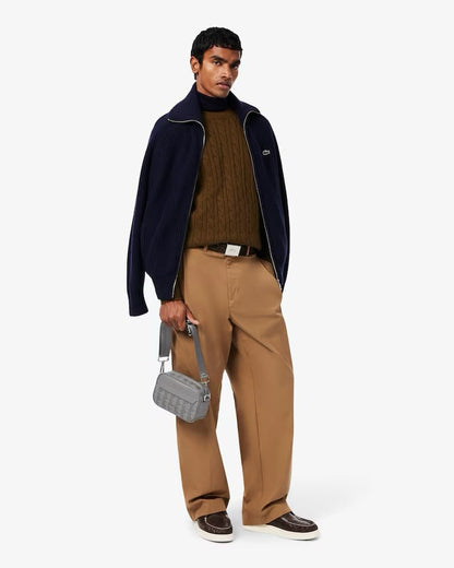 Tracolla Lacoste piccola "The Blend Monogram" con logo in metallo