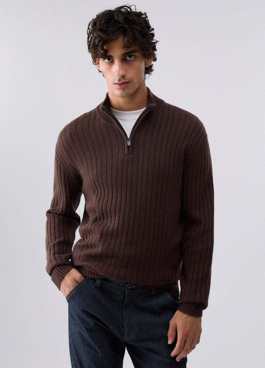 Maglia Liu Jo in lana e cashmere mezza zip