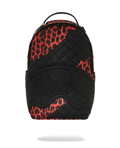 Zaino Sprayground nero Red Leopard puffer dlx  backpack