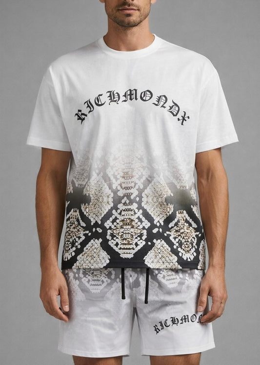 T-Shirt Richmond X con stampa "Snake Skin" uomo
