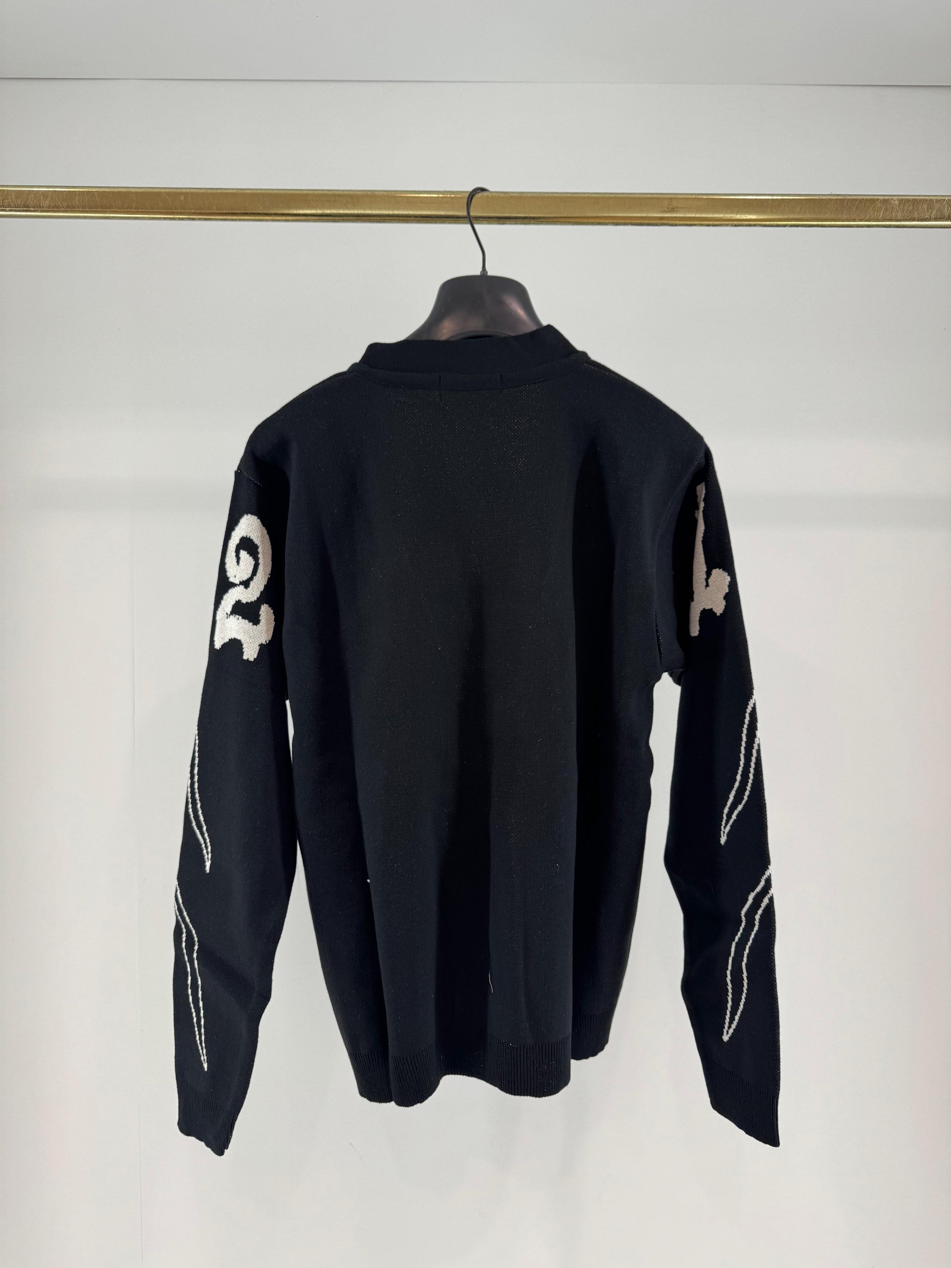 Cardigan Gaelle con logo lettering uomo